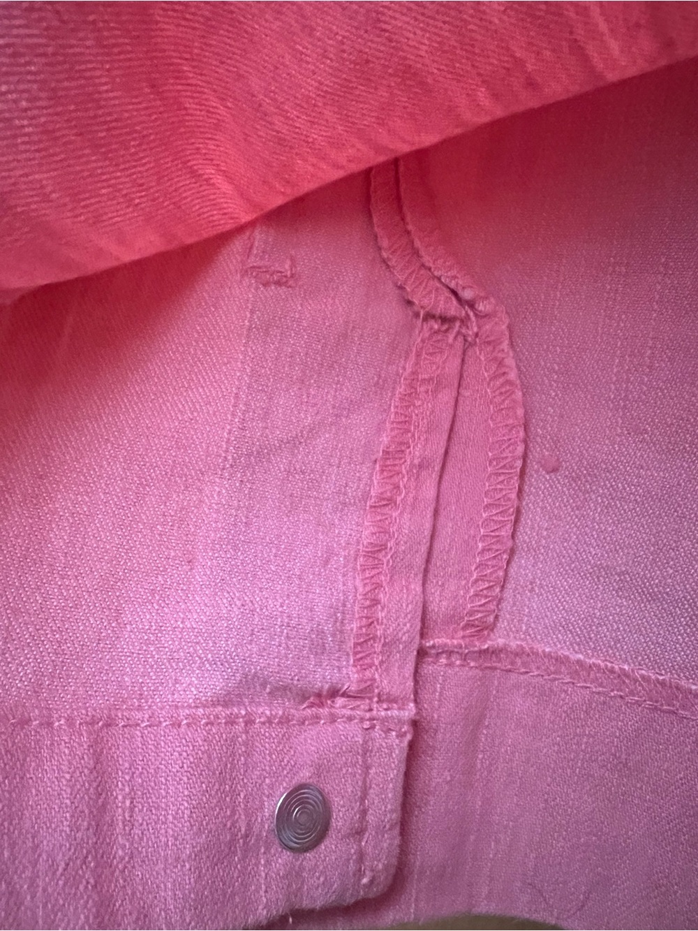 Halston Jeans pink denim skirt, vintage, NWOT - Picture 9 of 15